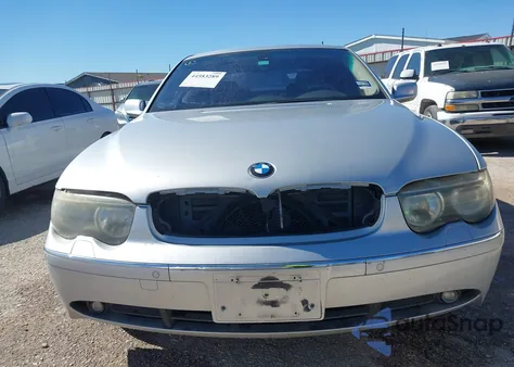 2002 BMW 745Li из США, поврежденный, VIN WBAGN63422DR02501